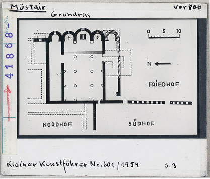 Vorschaubild Müstair, St. Johann: Grundriss 